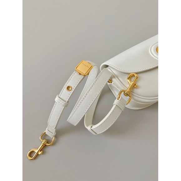 Dior Bobby East-West Bag In White Box Calfskin Dior Bobby East-West Bag In White Box Calfskin