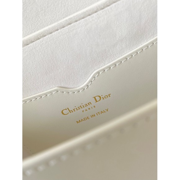 Dior Bobby East-West Bag In White Box Calfskin Dior Bobby East-West Bag In White Box Calfskin