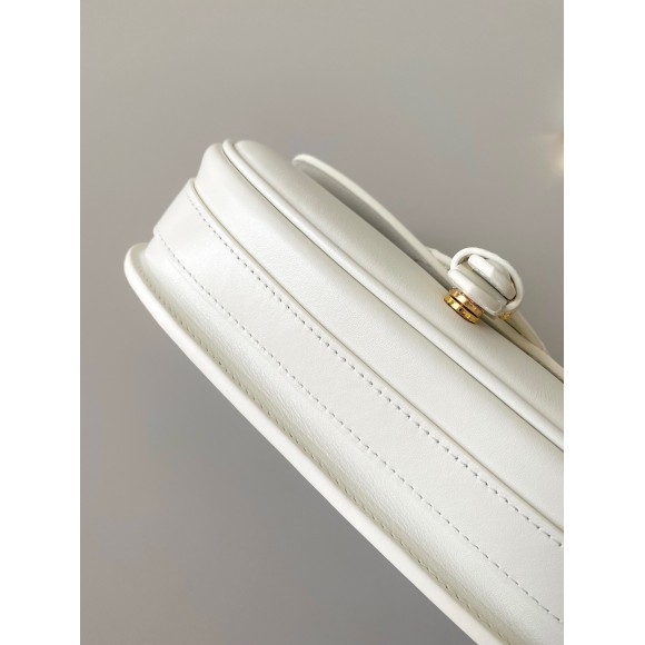 Dior Bobby East-West Bag In White Box Calfskin Dior Bobby East-West Bag In White Box Calfskin