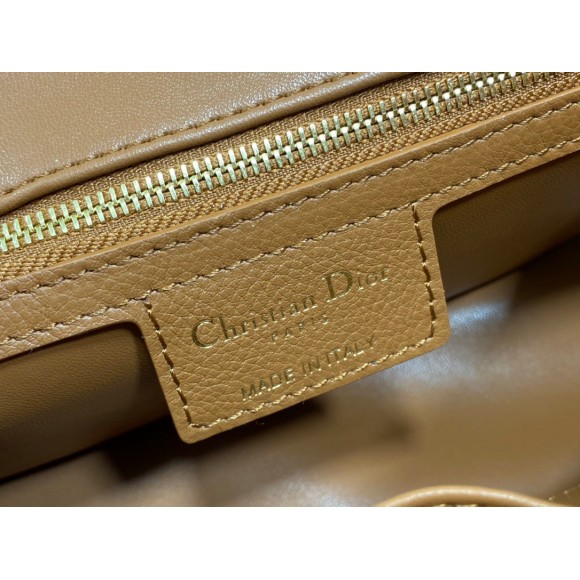 Dior Caro Small Bag In Brown Cannage Calfskin Dior Caro Small Bag In Brown Cannage Calfskin