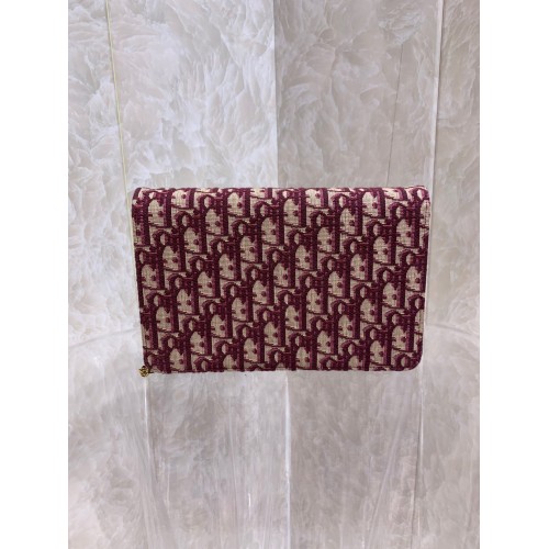 Dior Saddle Chain Pouch In Bordeaux Dior Oblique Jacquard Dior Saddle Chain Pouch In Bordeaux Dior Oblique Jacquard