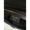 Dior Saddle Bag with Strap in Black Grained Calfskin