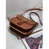 Dior Bobby Frame Bag In Brown Box Calfskin