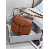 Dior Bobby Frame Bag In Brown Box Calfskin