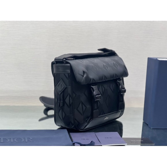 Dior Explorer Messenger Bag In Black CD Diamond Mirage Ski Capsule Nylon Dior Explorer Messenger Bag In Black CD Diamond Mirage Ski Capsule Nylon