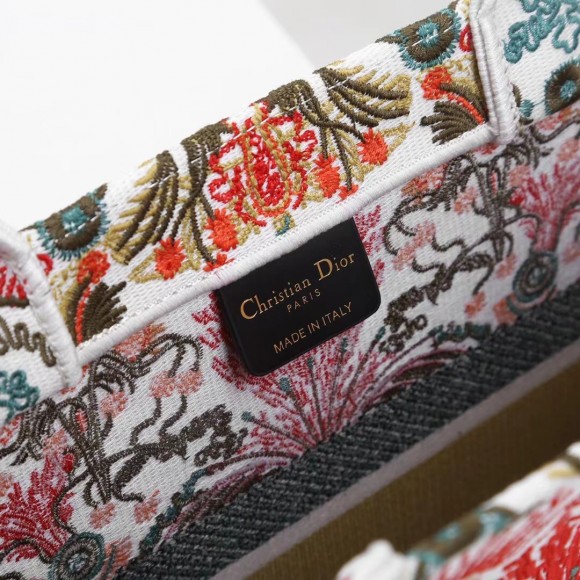 Dior Medium Book Tote Bag In Heart Lights Dior Embroidery Dior Medium Book Tote Bag In Heart Lights Dior Embroidery