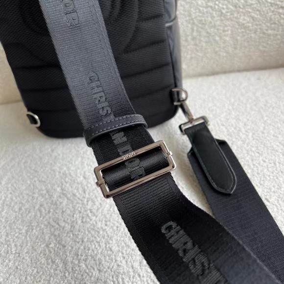 Dior Mini Rider Sling Bag In Black CD Diamond Canvas Dior Mini Rider Sling Bag In Black CD Diamond Canvas
