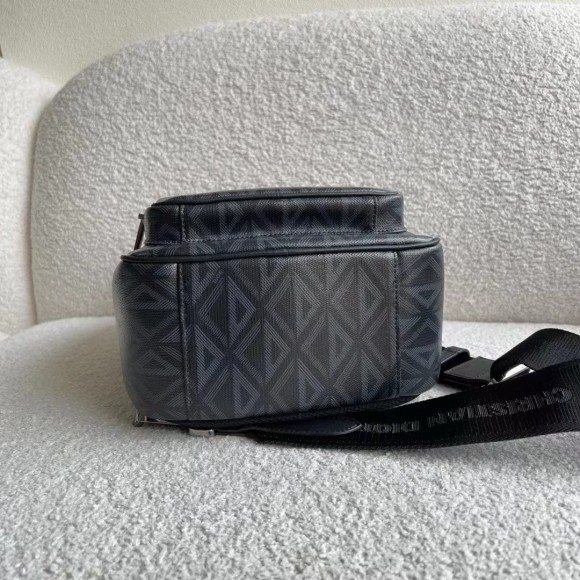Dior Mini Rider Sling Bag In Black CD Diamond Canvas Dior Mini Rider Sling Bag In Black CD Diamond Canvas
