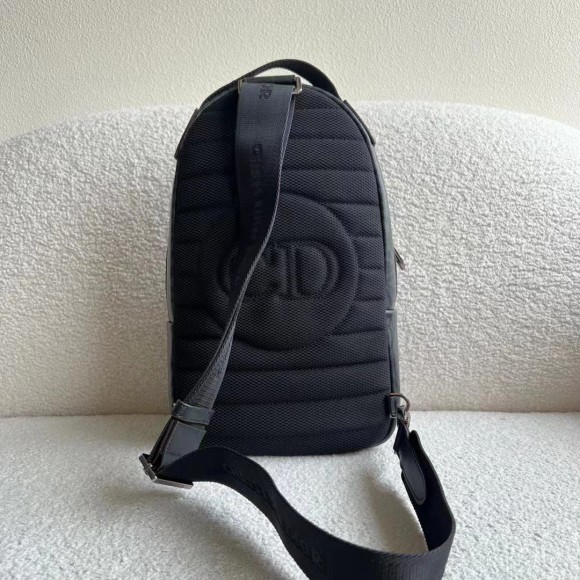 Dior Mini Rider Sling Bag In Black CD Diamond Canvas Dior Mini Rider Sling Bag In Black CD Diamond Canvas
