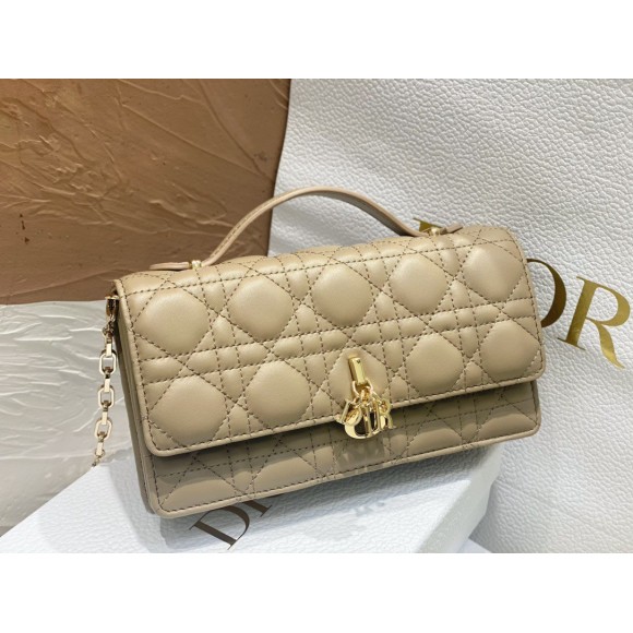 Dior Miss Dior Mini Bag In Beige Cannage Lambskin Dior Miss Dior Mini Bag In Beige Cannage Lambskin