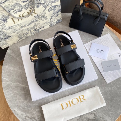 Dior DiorAct Sandals In Black Lambskin Dior DiorAct Sandals In Black Lambskin