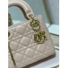 Dior Lady Dior Mini Bag with Chain in Powder Cannage Lambskin