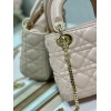 Dior Lady Dior Mini Bag with Chain in Powder Cannage Lambskin