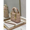 Dior Lady Dior Mini Bag with Chain in Powder Cannage Lambskin