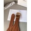 Dior 30 Montaigne 40MM Belt In Camel Calfskin