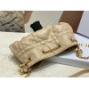 Dior Ammi Small Bag in Sand Pink Macrocannage Lambskin