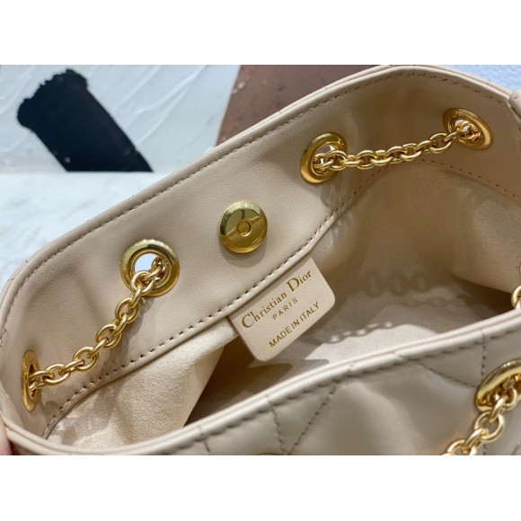 Dior Ammi Small Bag in Sand Pink Macrocannage Lambskin Dior Ammi Small Bag in Sand Pink Macrocannage Lambskin