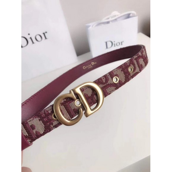 Dior Saddle 20MM Belt In Bordeaux Dior Oblique Jacquard Dior Saddle 20MM Belt In Bordeaux Dior Oblique Jacquard
