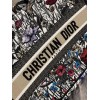 Dior Medium Book Tote Bag In Multicolor Mille Fleurs Embroidery