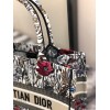 Dior Medium Book Tote Bag In Multicolor Mille Fleurs Embroidery