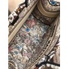 Dior Medium Book Tote Bag In Multicolor Mille Fleurs Embroidery