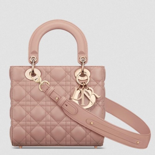 Dior Small Lady Dior My ABCDior Bag in Blush Lambskin Dior Small Lady Dior My ABCDior Bag in Blush Lambskin