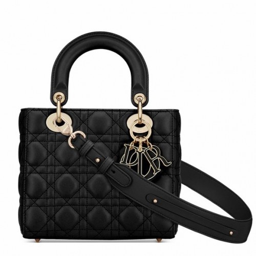 Dior Small Lady Dior My ABCDior Bag In Black Cannage Lambskin Dior Small Lady Dior My ABCDior Bag In Black Cannage Lambskin