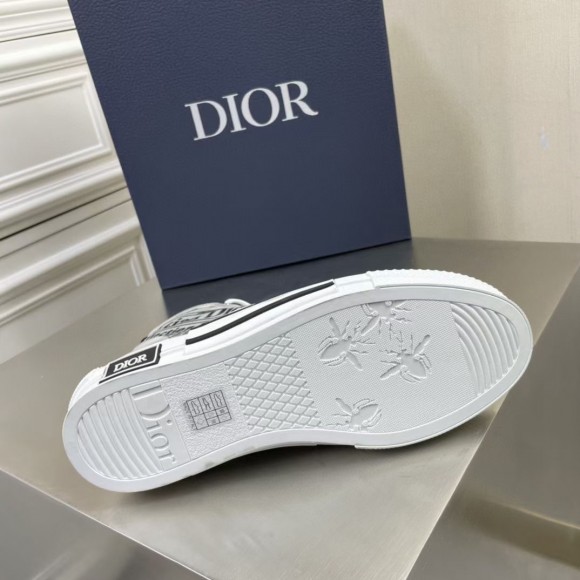 Dior Men's B23 High-top Sneakers In Canvas with Newspaper Print Dior Men's B23 High-top Sneakers In Canvas with Newspaper Print