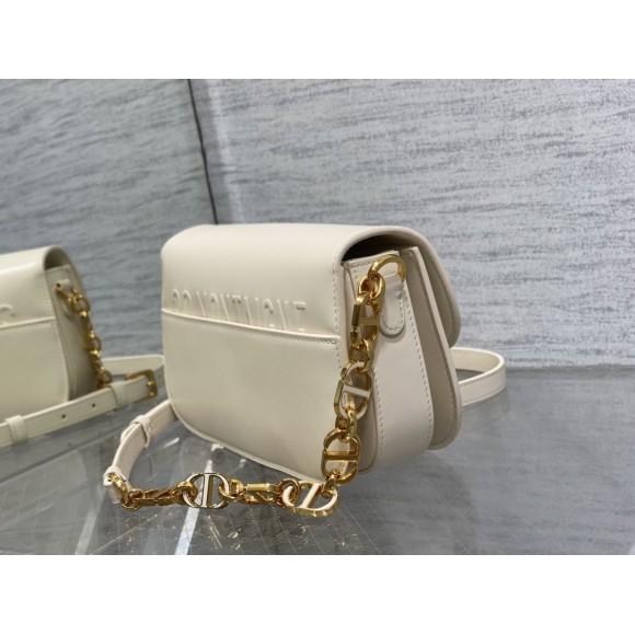 Dior 30 Montaigne Avenue Bag In White Box Calfskin Dior 30 Montaigne Avenue Bag In White Box Calfskin