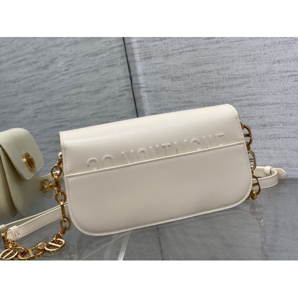 Dior 30 Montaigne Avenue Bag In White Box Calfskin Dior 30 Montaigne Avenue Bag In White Box Calfskin