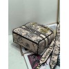 Dior Lady D-Lite Medium Bag In Powder Jardin Botanique Embroidery