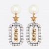 Dior Tribales Earrings In Antique Gold and Palladium-Finish Metal
