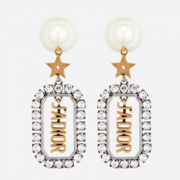 Dior Tribales Earrings In Antique Gold and Palladium-Finish Metal Dior Tribales Earrings In Antique Gold and Palladium-Finish Metal