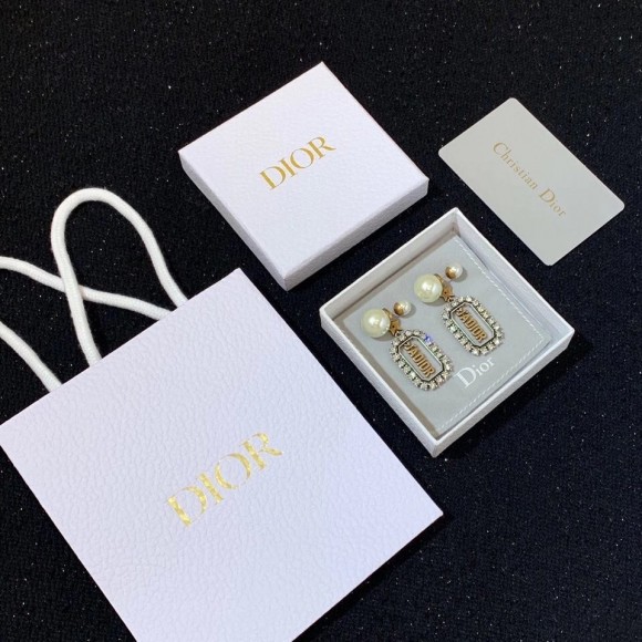 Dior Tribales Earrings In Antique Gold and Palladium-Finish Metal Dior Tribales Earrings In Antique Gold and Palladium-Finish Metal
