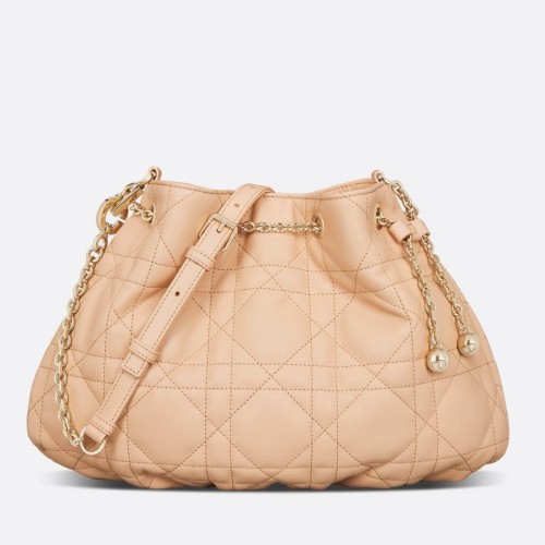 Dior Ammi Medium Bag in Sand Pink Macrocannage Lambskin Dior Ammi Medium Bag in Sand Pink Macrocannage Lambskin