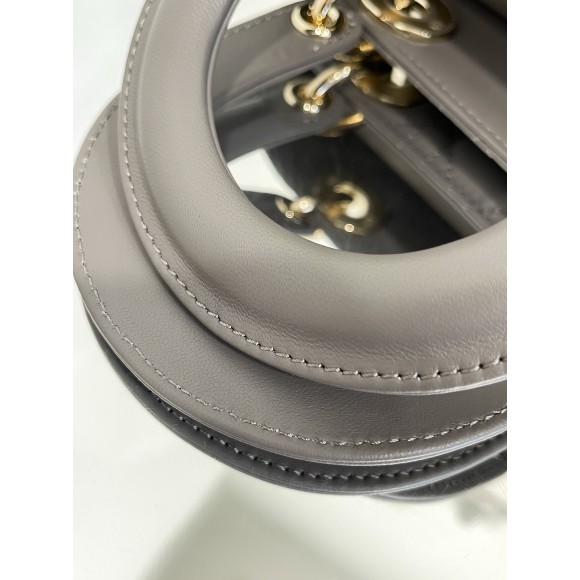 Dior Small Lady Dior My ABCDior Bag in Steel Grey Lambskin Dior Small Lady Dior My ABCDior Bag in Steel Grey Lambskin