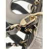Dior Small Lady Dior My ABCDior Bag in Steel Grey Lambskin