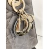 Dior Small Lady Dior My ABCDior Bag in Steel Grey Lambskin