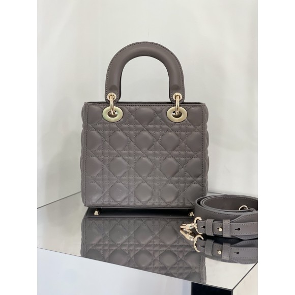 Dior Small Lady Dior My ABCDior Bag in Steel Grey Lambskin Dior Small Lady Dior My ABCDior Bag in Steel Grey Lambskin
