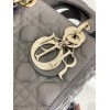 Dior Small Lady Dior My ABCDior Bag in Steel Grey Lambskin
