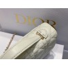 Dior Miss Dior Mini Bag In White Cannage Lambskin
