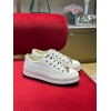 Dior Walk'n'Dior Platform Sneakers In White Embroidered Cotton