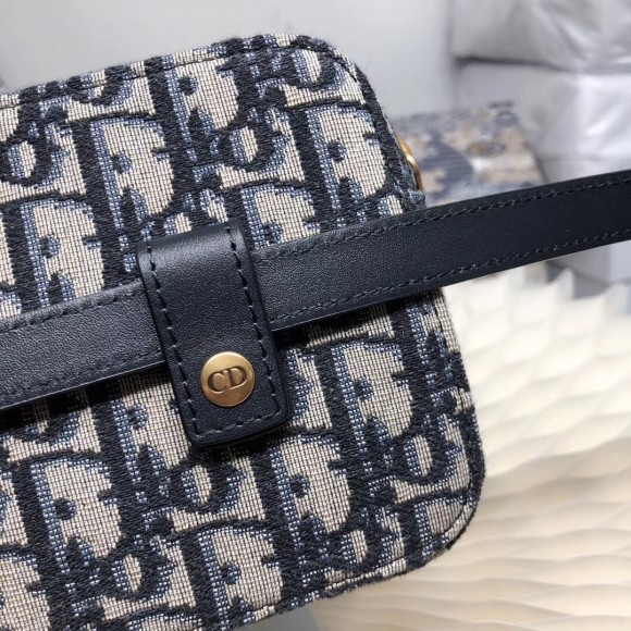 Dior Belt Pouch In Blue Oblique Canvas Dior Belt Pouch In Blue Oblique Canvas