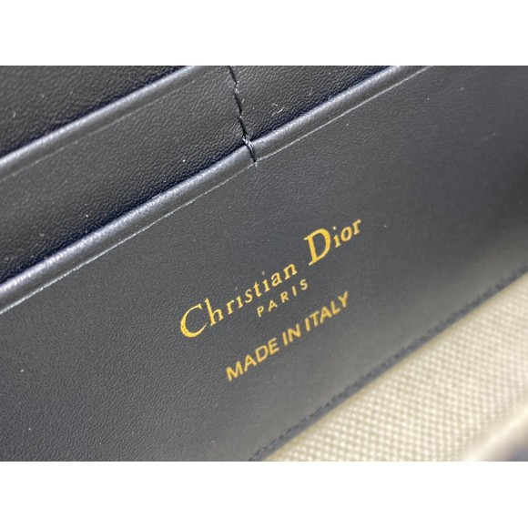 Dior Bobby East-West Chain Pouch in Blue Oblique Jacquard Dior Bobby East-West Chain Pouch in Blue Oblique Jacquard
