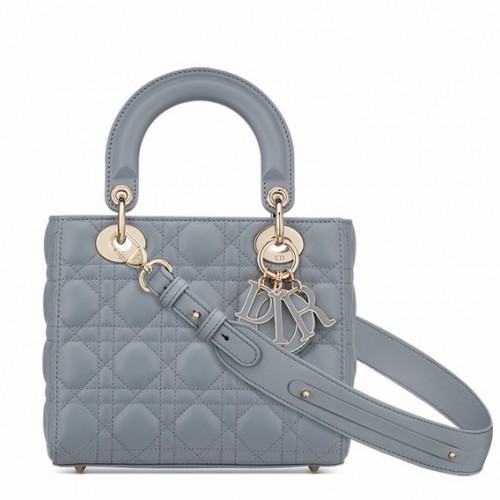 Dior Small Lady Dior My ABCDior Bag In Blue Cannage Lambskin Dior Small Lady Dior My ABCDior Bag In Blue Cannage Lambskin