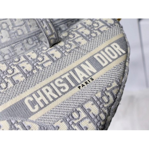 Dior Saddle Bag In Grey Dior Oblique Embroidery Dior Saddle Bag In Grey Dior Oblique Embroidery
