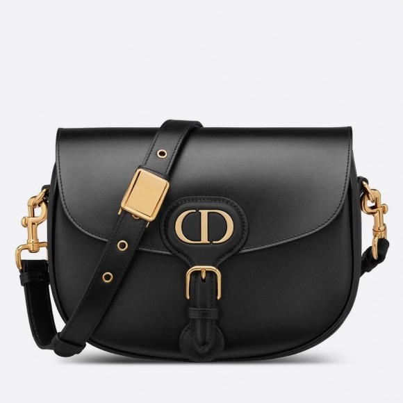 Dior Bobby Medium Bag In Black Box Calfskin Dior Bobby Medium Bag In Black Box Calfskin
