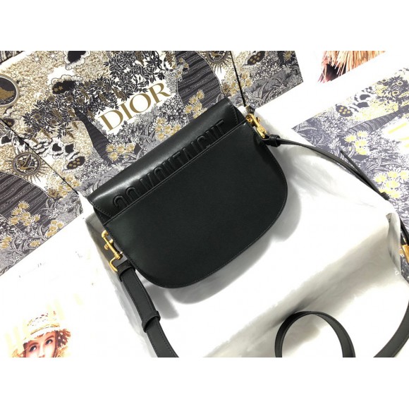 Dior Bobby Medium Bag In Black Box Calfskin Dior Bobby Medium Bag In Black Box Calfskin