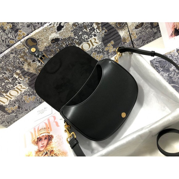 Dior Bobby Medium Bag In Black Box Calfskin Dior Bobby Medium Bag In Black Box Calfskin