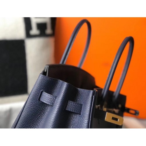 Hermes Birkin 35 Bag in Navy Blue Clemence Leather with GHW Hermes Birkin 35 Bag in Navy Blue Clemence Leather with GHW